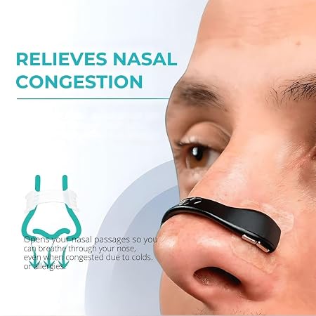 Magnetic Anti-Snoring Nose Clip (Pack of 15) | Nasal Strips for Breathing Relief | Sleep Aid Snore Stopper Device for Men & Women